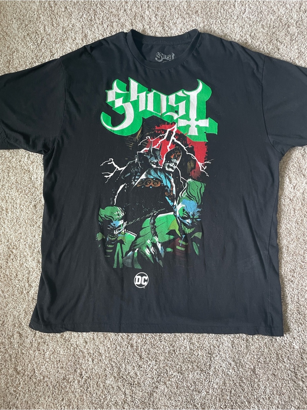 Ghost x DC Black Graphic Band Tee